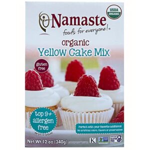 namaste foods organic gluten free yellow cake mix, 12 ounce – allergen free