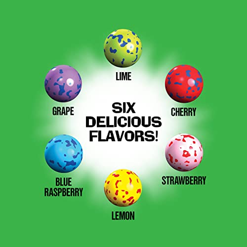 TOXIC WASTE | 3-Pack Bags of Sour Smog Balls | Deliciously Hard Candy with a Chewy Sour Center - 6 Flavors: Lime, Cherry, Strawberry, Lemon, Blue Raspberry, and Grape