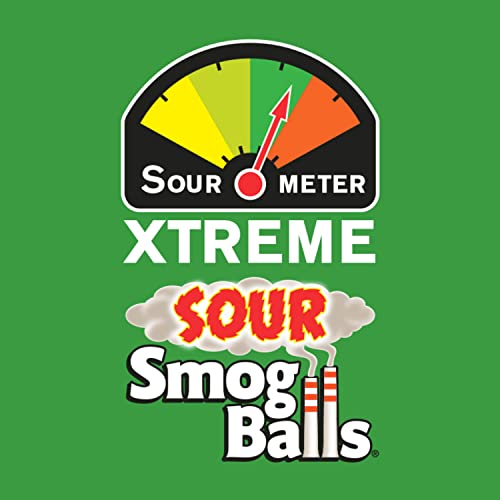 TOXIC WASTE | 3-Pack Bags of Sour Smog Balls | Deliciously Hard Candy with a Chewy Sour Center - 6 Flavors: Lime, Cherry, Strawberry, Lemon, Blue Raspberry, and Grape