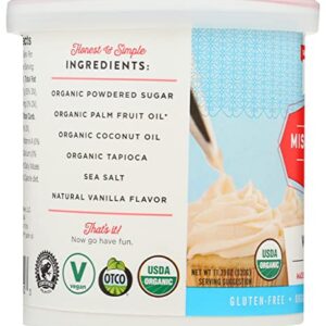 Miss Jones Baking Organic Buttercream Frosting, Perfect for Icing and Decorating, Vegan-Friendly: Vanilla (Pack of 1)