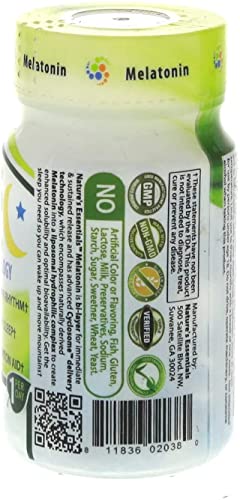 NATURE'S ESSENTIALS Melatonin 10mg (3mg Immediate Release & 7mg Extended Release) with Advanced Cyclosome Liposomal Delivery Technology - 60 Tablets