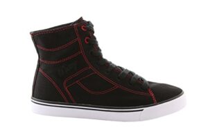 pastry cassatta stretch canvas dance sneakers, black/red, size 9