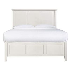 Modus Furniture Solid Wood 2-Side Storage Bed, California King, Paragon - White