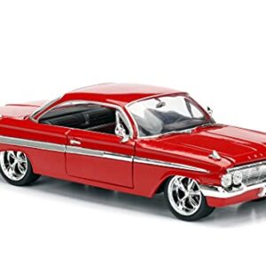 Jada Toys Fast & Furious 8 1:24 Diecast - Dom's Chevy Impala Vehicle , Red