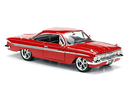 Jada Toys Fast & Furious 8 1:24 Diecast - Dom's Chevy Impala Vehicle , Red