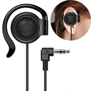 exmax 3.5mm single side earphone earbud one ear headphone for exd-101 atg-100t elgt-470 wireless tour guide system receiver touring groups radio podcast laptop mp3/4 tablet pc skype youtube (right)