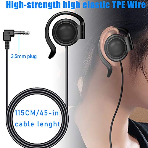 EXMAX 3.5mm Single Side Earphone Earbud One Ear Headphone for EXD-101 ATG-100T ELGT-470 Wireless Tour Guide System Receiver Touring Groups Radio Podcast Laptop MP3/4 Tablet PC Skype YouTube (Right)