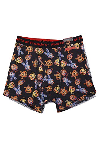 Intimo Boys' Big Five Nights at Freddy's Underwear 2 Pack, Multi-Colored, 10