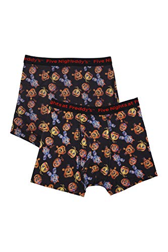 Intimo Boys' Big Five Nights at Freddy's Underwear 2 Pack, Multi-Colored, 10