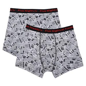 Intimo Boys' Big Five Nights at Freddy's Underwear 2 Pack, Multi-Colored, 10