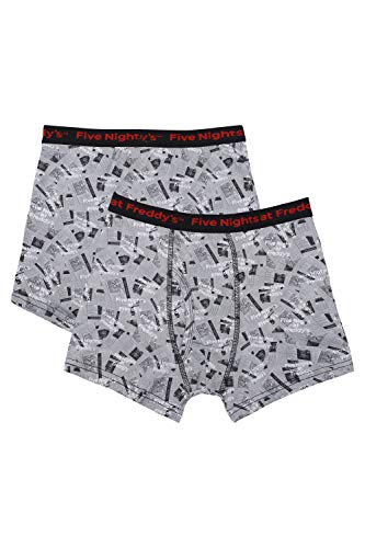 Intimo Boys' Big Five Nights at Freddy's Underwear 2 Pack, Multi-Colored, 10