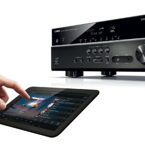 Yamaha RX-V483BL 5.1-Channel 4K Ultra HD MusicCast AV Receiver, Works with Alexa