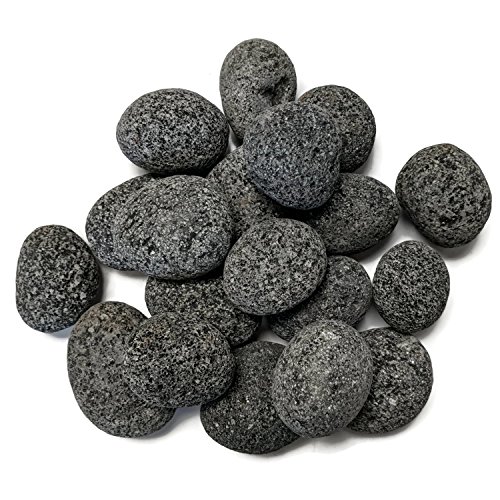 Midwest Hearth 100% Natural Lava Stones for Gas Fire Pit and Fireplace (Medium (1" - 2"))