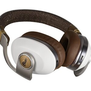 Blue Satellite Premium Wireless Noise-Cancelling Headphones with Audiophile Amp (White)