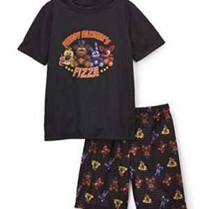 Five Nights at Freddy's 'Plushy Pizza' Pajama Short Set, Black, XL