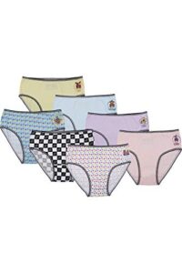 intimo girls' little five nights at freddy's underwear 7 pack, multi, 6