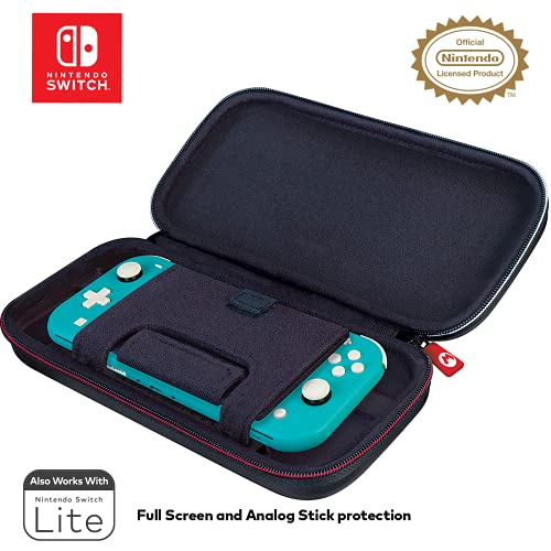 Game Traveler Mario Kart Nintendo Switch Case - Switch OLED Case for Switch OLED, Switch & Switch Lite, Adjustable Viewing Stand & Bonus Game Cases, Deluxe Handle, Licensed Nintendo Switch Game case