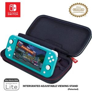 Game Traveler Mario Kart Nintendo Switch Case - Switch OLED Case for Switch OLED, Switch & Switch Lite, Adjustable Viewing Stand & Bonus Game Cases, Deluxe Handle, Licensed Nintendo Switch Game case