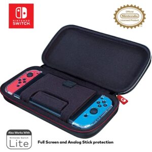 Game Traveler Mario Kart Nintendo Switch Case - Switch OLED Case for Switch OLED, Switch & Switch Lite, Adjustable Viewing Stand & Bonus Game Cases, Deluxe Handle, Licensed Nintendo Switch Game case