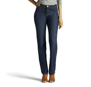 lee womens classic fit monroe straight-leg jeans, ellis, 12 us
