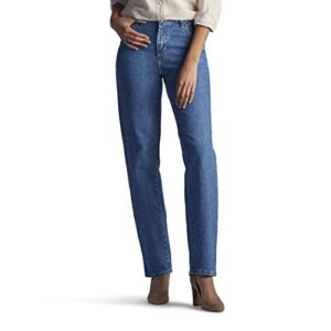 lee womens relaxed fit all cotton straight leg jean,aero cotton,14