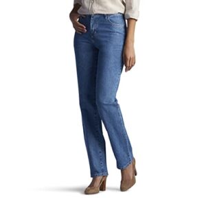 Lee womens Relaxed Fit All Cotton Straight Leg Jean,aero cotton,14