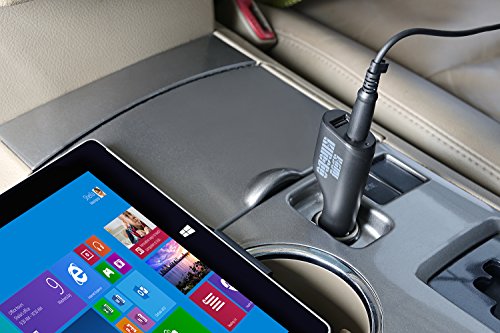 Surface Pro Car Charger Surface Laptop Car Charger, 36W 12V 2.58A Power Supply for Microsoft Surface Pro 3/4/5/6/Book/Go, Surface Laptop car Charger with USB 2.0 Port (5Ft Cord) Include Travel Case