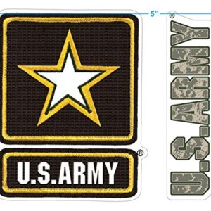 Popfunk U.S. Army Camo Green T Shirt & Stickers (Medium)