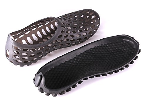 clapzovr Mens Sandals Shower Water Shoes Beach Swim Pool River Shoes Comfort Garden Clogs Black 10 D(M) US