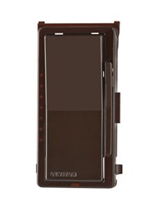 leviton decora digital dimmer switch color change faceplate with locator light, ddkit-b, brown, 1 count (pack of 1)