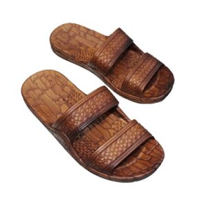 imperial sandals hawaii double strap jesus style hawaii sandals size 14 women /12 men, unisex sandal for women men and teens