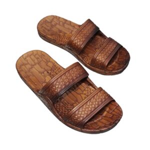 IMPERIAL SANDALS HAWAII Double Strap Jesus Style Hawaii Sandals Size 14 Women /12 men, Unisex Sandal for Women Men and Teens