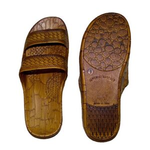 IMPERIAL SANDALS HAWAII Double Strap Jesus Style Hawaii Sandals Size 14 Women /12 men, Unisex Sandal for Women Men and Teens