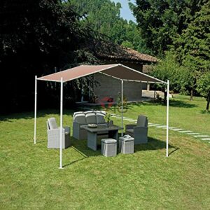 Patio Paradise 12' x 24' Straight Edge Sun Shade Sail, Brown Rectangle Outdoor Shade Cloth Pergola Cover UV Block Fabric - Custom 3 Year Warrenty