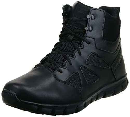 Reebok mens Sublite Cushion 6 Inch Military Tactical Boot, Black, 7.5 Wide US