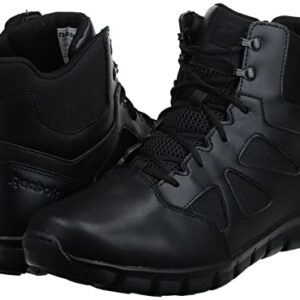 Reebok mens Sublite Cushion 6 Inch Military Tactical Boot, Black, 7.5 Wide US