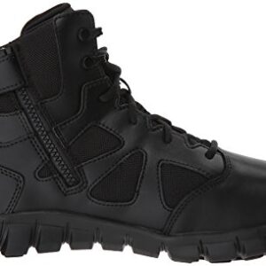 Reebok mens Sublite Cushion 6 Inch Military Tactical Boot, Black, 7.5 Wide US