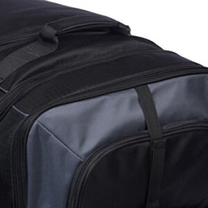 Amazon Basics Ripstop Wheeled Duffel, 35", Black