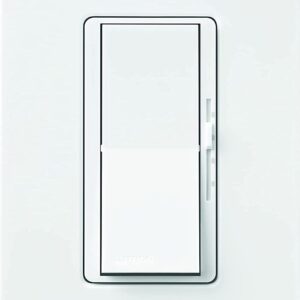 Lutron Diva 3-Speed Fan Control and Light Switch, Single-Pole/3-Way, 1.5A Fan/1A LED, DVFSQ-LF-WH, White