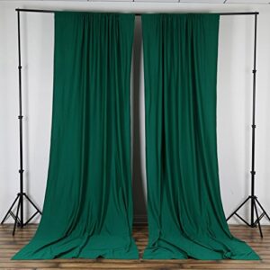 BalsaCircle 10 ft x 10 ft Hunter Green Polyester Photography Backdrop Drapes Curtains Panels - Wedding Decorations Home Party Reception Supplies