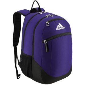 adidas striker 2 backpack, team collegiate purple/black/white, one size