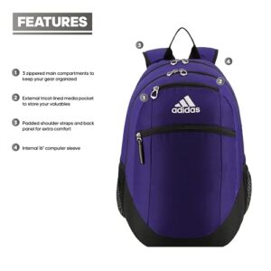 adidas Striker 2 Backpack, Team Collegiate Purple/Black/White, One Size