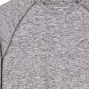 Amazon Essentials Men's Tech Stretch Long-Sleeve T-Shirt (Available in Big&Tall), Dark Grey Heather, Large