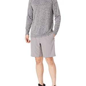 Amazon Essentials Men's Tech Stretch Long-Sleeve T-Shirt (Available in Big&Tall), Dark Grey Heather, Large