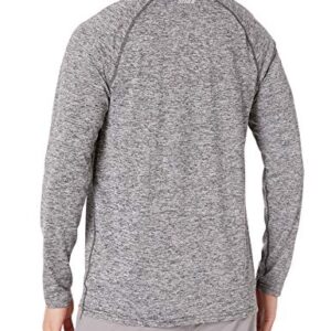 Amazon Essentials Men's Tech Stretch Long-Sleeve T-Shirt (Available in Big&Tall), Dark Grey Heather, Large