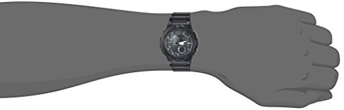 Casio Men's 'CLASSIC' Quartz Stainless Steel and Resin Casual Watch, Color:Black (Model: AEQ-100W-1BVCF)
