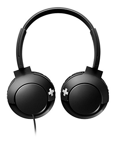 Philips BASS+ On Ear Headphones with Mic - Black (SHL3075BK/27)