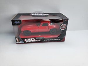 jada toys jada98306 letty's chevy corvette fast & furious red 1:32 die cast
