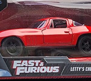 JADA TOYS JADA98306 LETTY'S CHEVY CORVETTE FAST & FURIOUS RED 1:32 DIE CAST