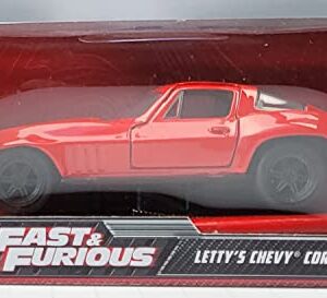 JADA TOYS JADA98306 LETTY'S CHEVY CORVETTE FAST & FURIOUS RED 1:32 DIE CAST